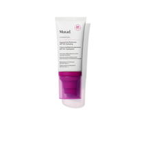 Murad sunscreen tube on a white background